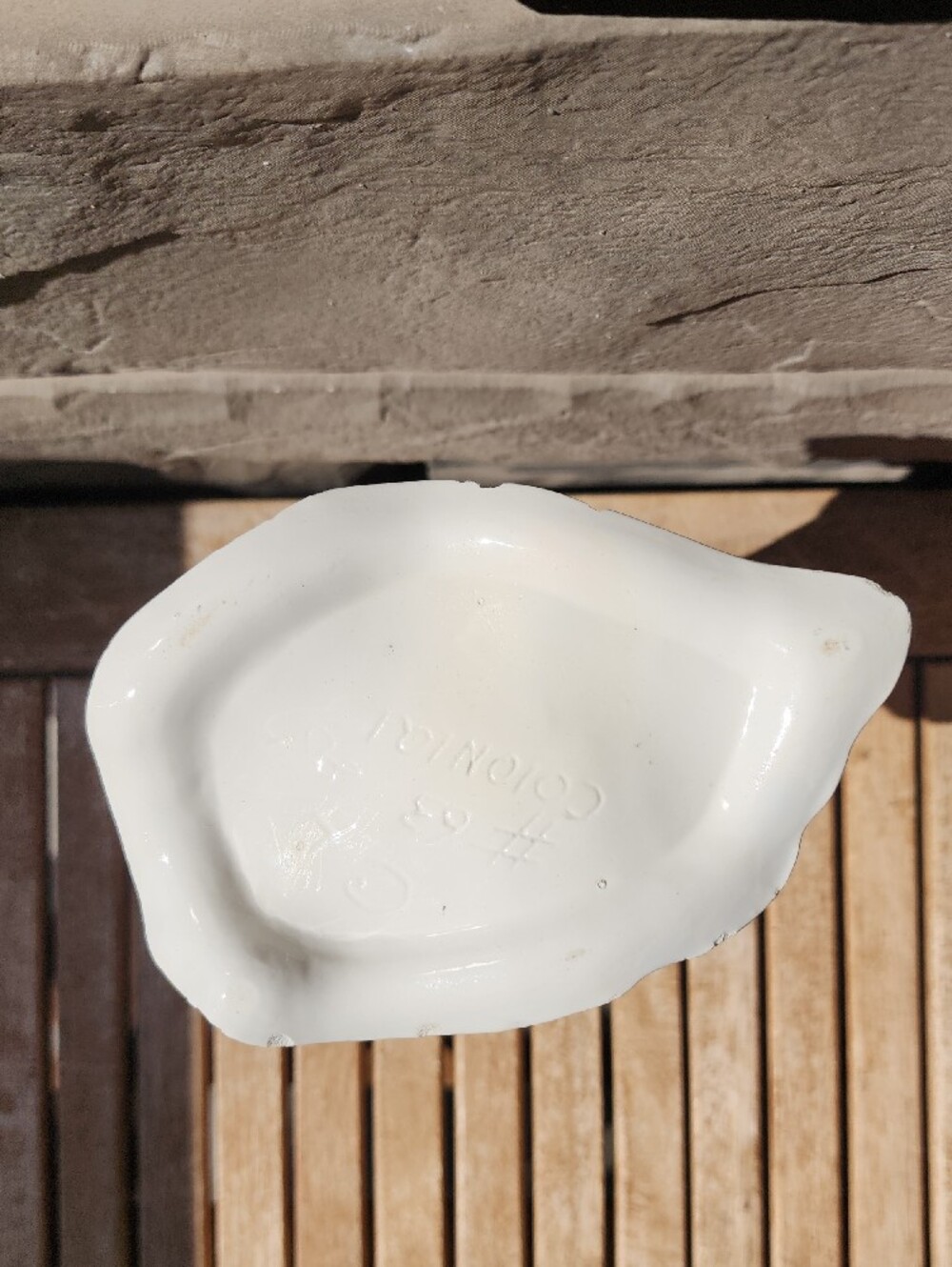 Vintage White Ceramic Calla Lily Vase - Picture 2 of 6